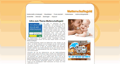 Desktop Screenshot of mutterschaftsgeld.net