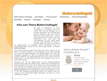 Tablet Screenshot of mutterschaftsgeld.net